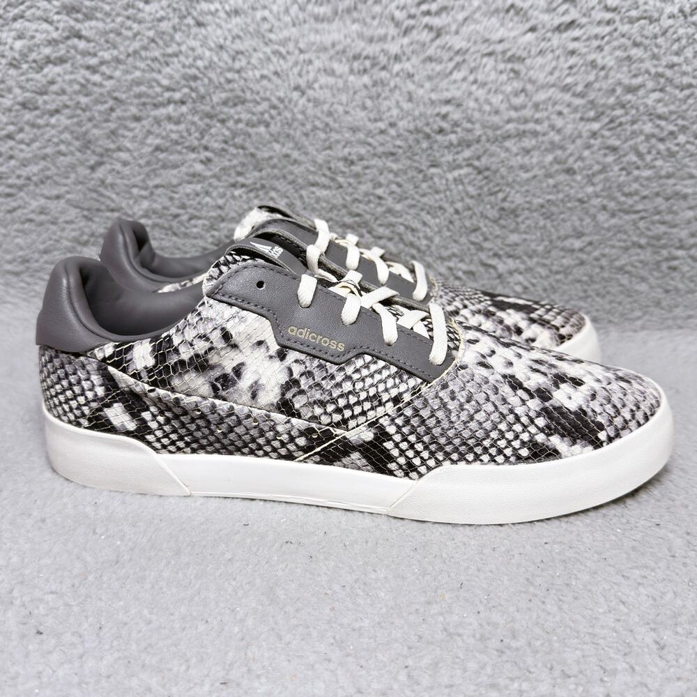 Adidas Adicross Retro Womens 11.5 Spikeless Golf Shoes Snakeskin Gray FW6331